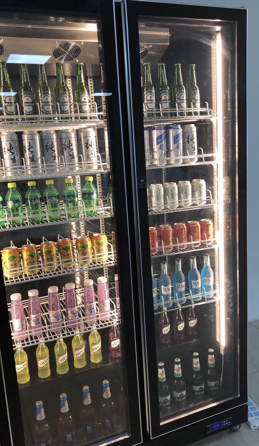 超市酸奶冷藏展示超市饮料柜展示柜立式直角西点冰柜