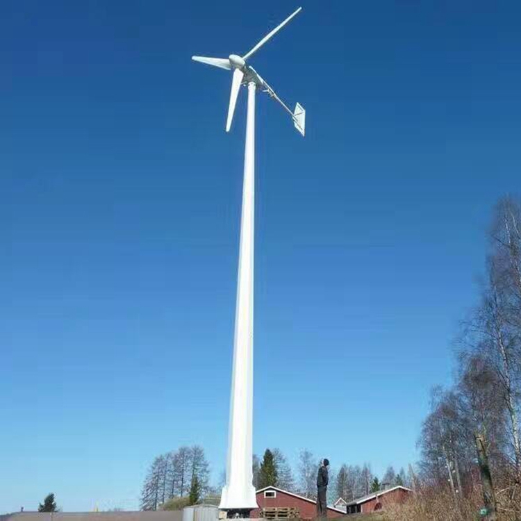 宏伟晟成  养殖用风力发电机铸铁外壳散热好  30千瓦风力发电机图片
