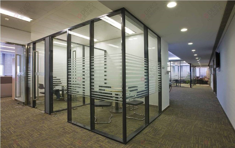 办公室玻璃隔断 鸿森玻璃隔断专业定制 下单即安排发货