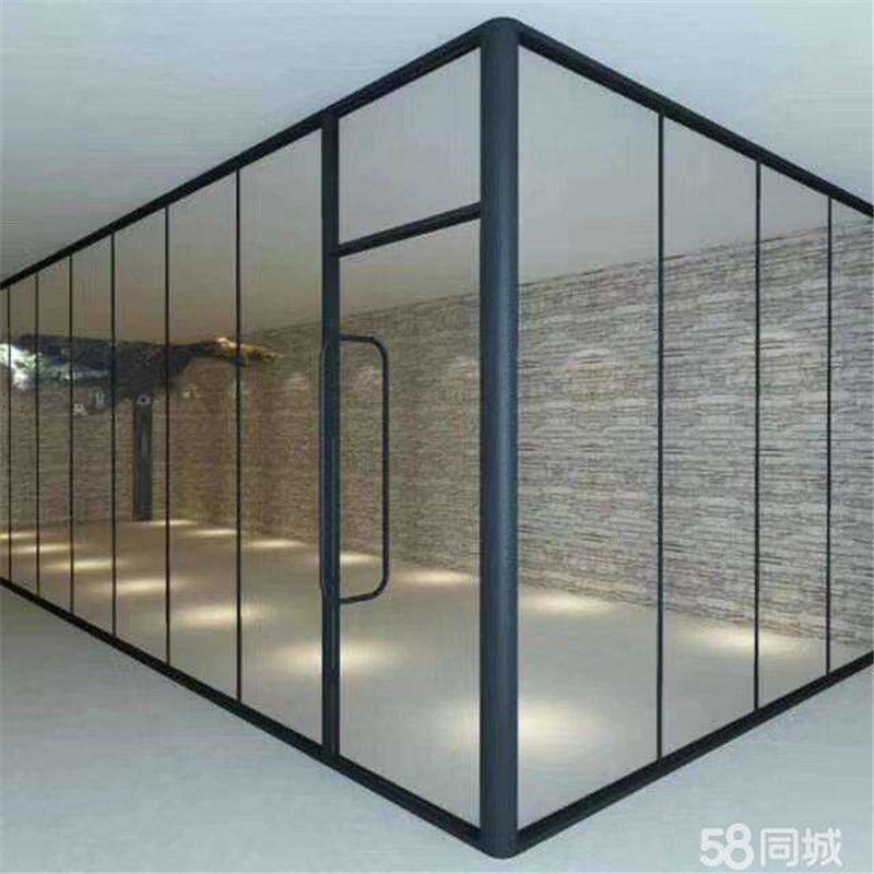 青海办公玻璃隔断厂家 鸿森玻璃隔断定制 市场报价质量保证