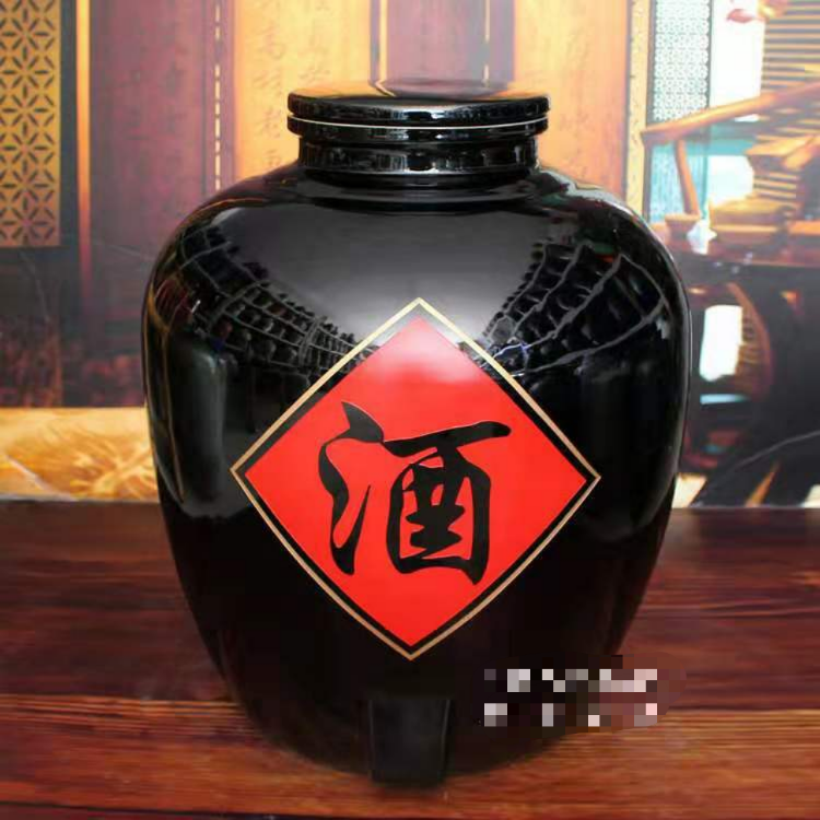 3斤陶瓷酒瓶青瓷雕刻 送礼陶瓷瓶 亮丽陶瓷酒瓶源头厂家销售