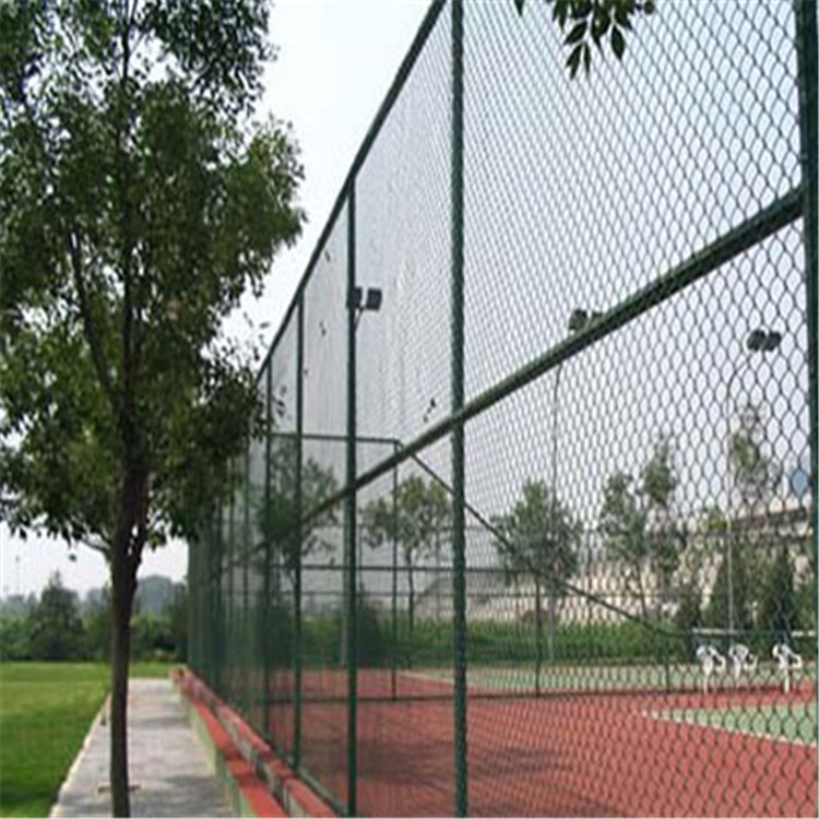 氟碳漆-框架式围栏-包胶球场围网-室外