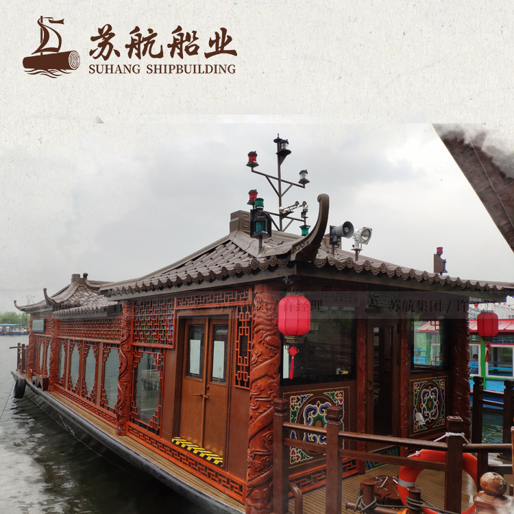 苏航厂家定制 小型画舫 小型观光船 小型餐饮船图片