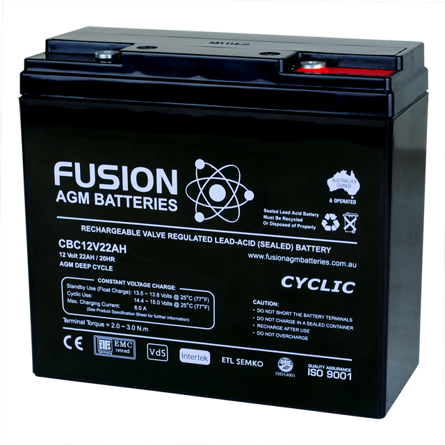 澳大利亚进口Fusion蓄电池CBC12V75AH产品信息可定制