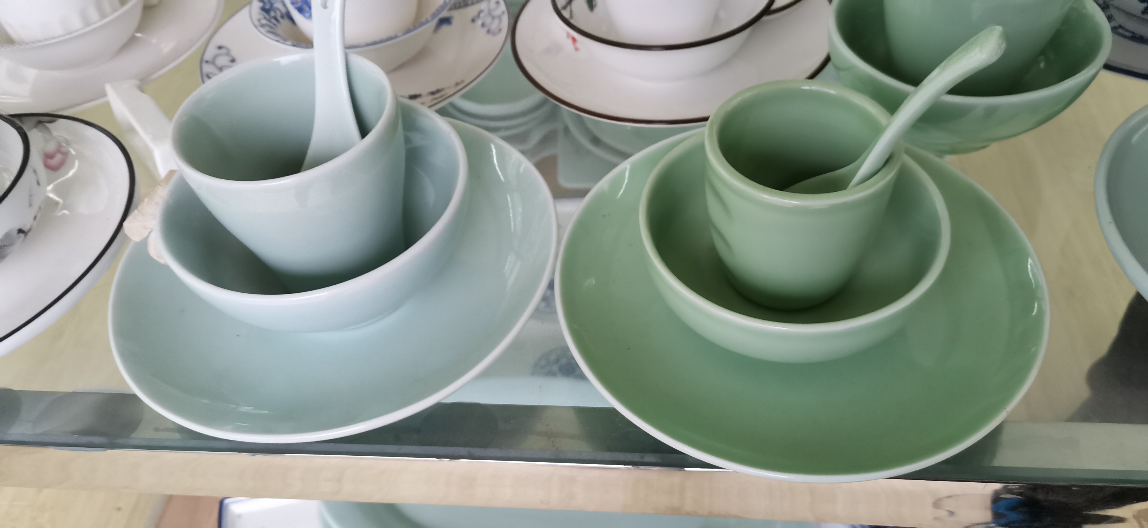特色陶瓷餐具四件套厂家 亮丽陶瓷家用碗盘碟套装礼品瓷源头厂家