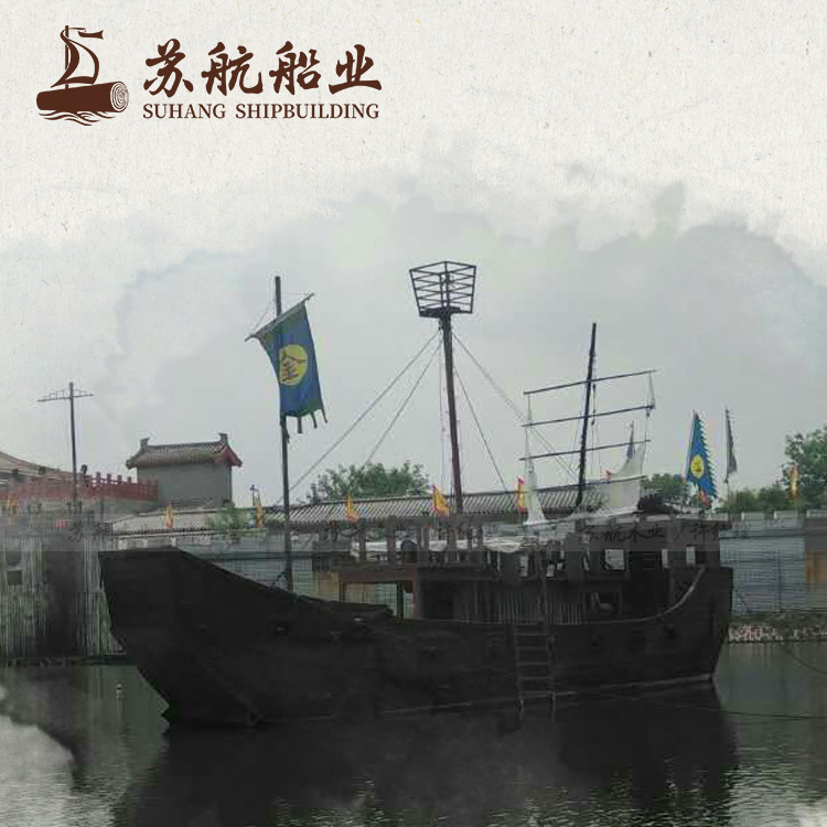 苏航出售仿古餐厅船 园艺装饰木船 海盗船