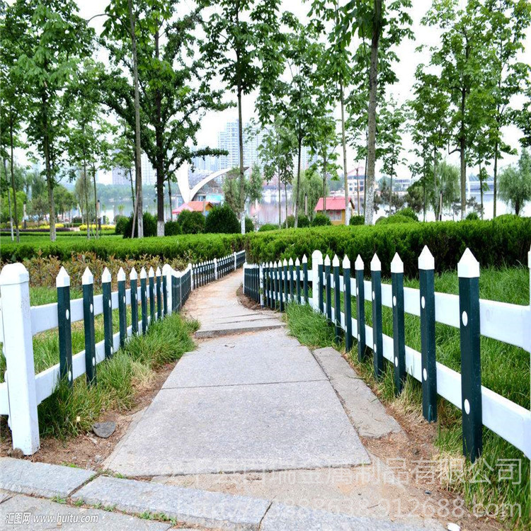 绿化带围栏园林pvc栅栏变电站塑钢围栏价格绿化带pvc围栏现货