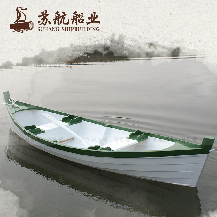 苏航厂家定制景区手划船 户外观光木船 旅游休闲手划船