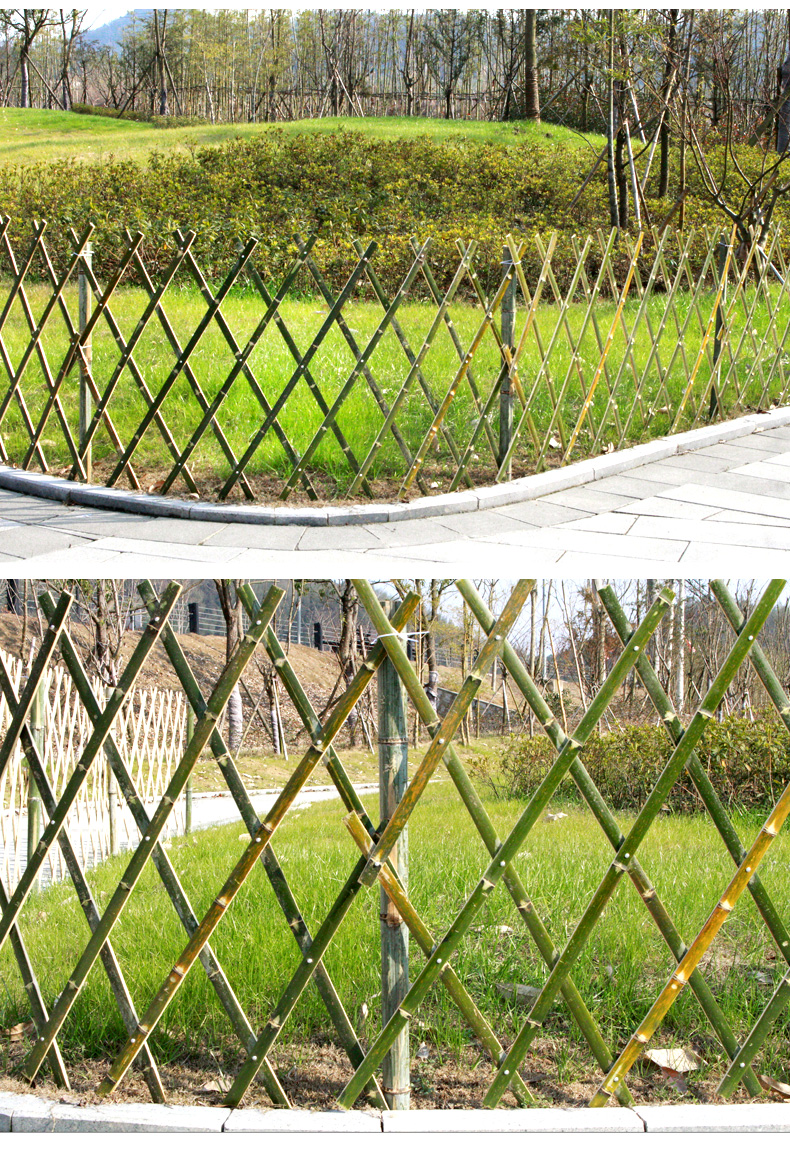 宁德霞浦县院装饰菜园花园围栏竹篱笆铜陵郊竹子护栏 竹片栅栏