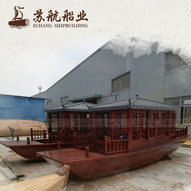苏航画舫船 8米画舫船 休闲观光船 古代游船