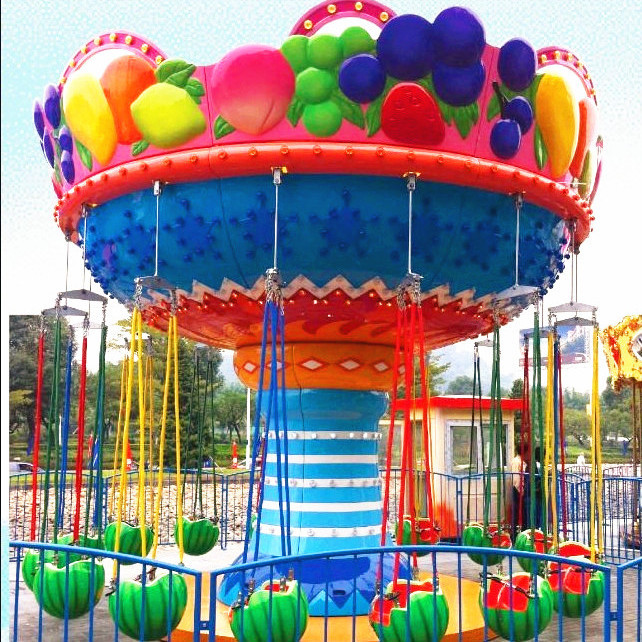 儿童游乐园游乐设备新款水果飞椅 卡通水果造型西瓜飞椅游乐游艺设施厂家示例图2