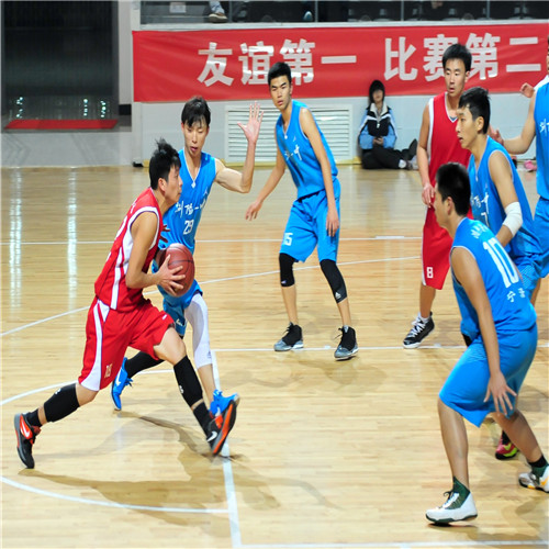 浙江奉化 篮球场运动木地板 体育木地板 篮球地板翻新图片