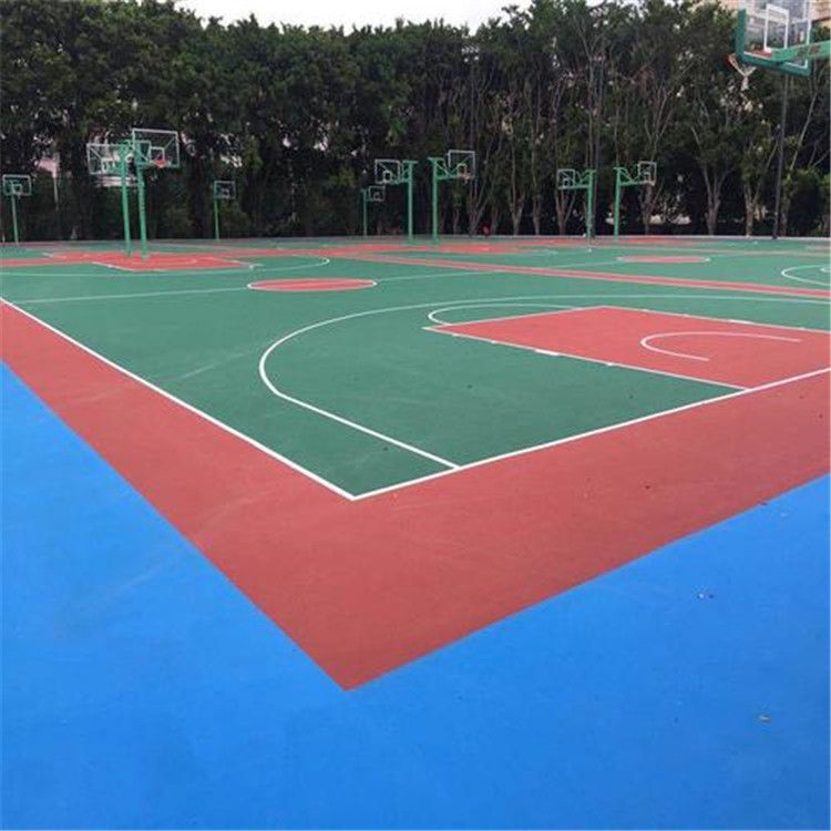 辽宁锦州彩色地垫 epdm彩色橡胶地面 小区塑胶地坪