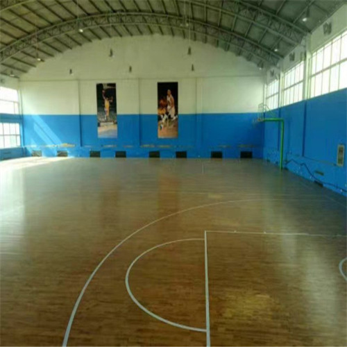 浙江诸暨 篮球场木地板 运动木地板 篮球馆木地板安装