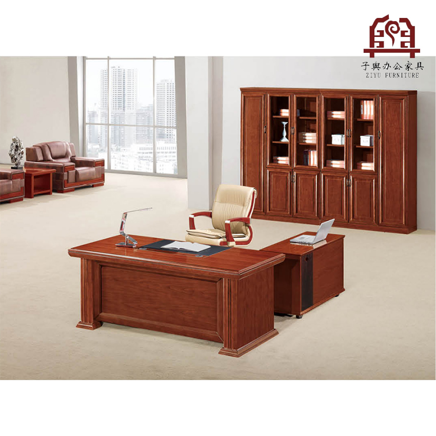 上海办公家具豪华大班台实木老板桌厂家直销子舆家具