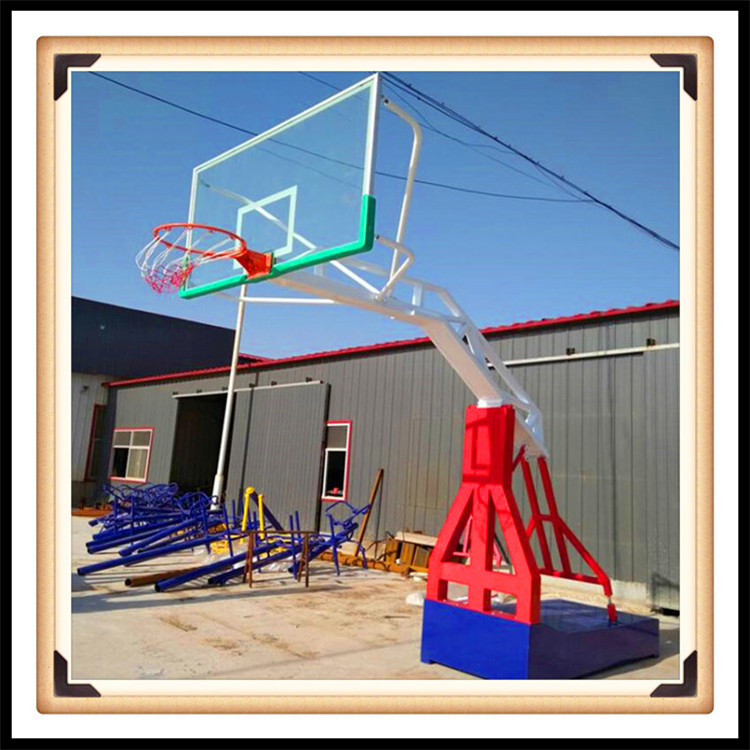 山西晋中,钢化玻璃篮球架,壁挂篮球架,标准地埋篮球架