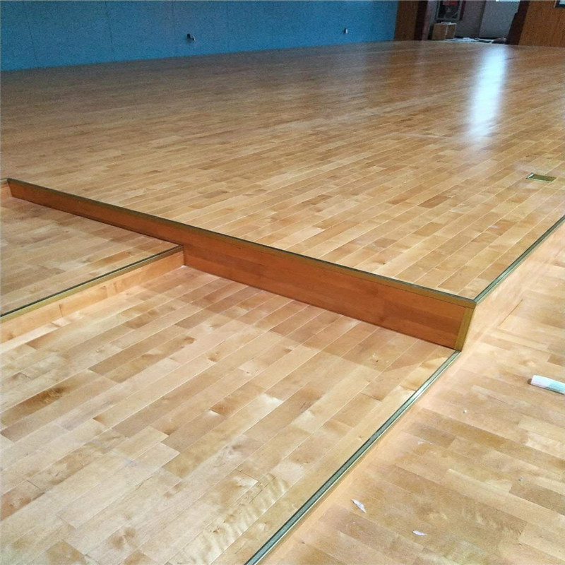 双鑫体育供应 保定枫桦木运动木地板  全国安装篮球馆柞木地板