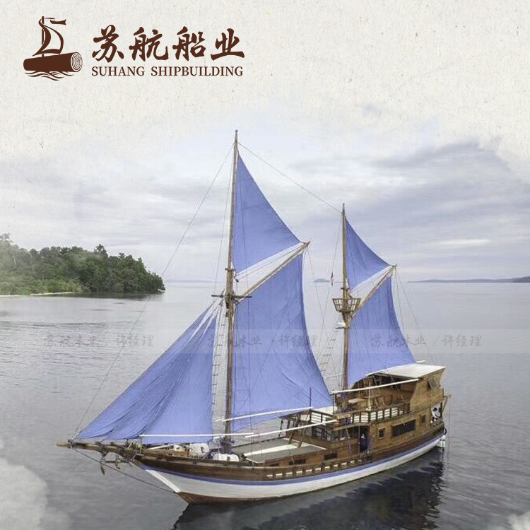 苏航厂家做旧处理景观船 欧式木船 海盗船