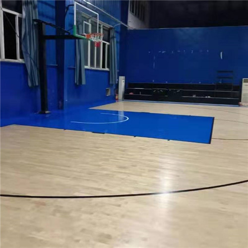 运动木地板施工 篮球馆运动木地板施工  羽毛球环保地板主辅龙骨体育木地板
