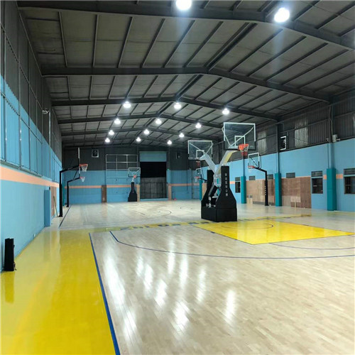 河北运动木地板厂家 篮球枫木运动木地板  羽毛球馆专用木地体育场木地板