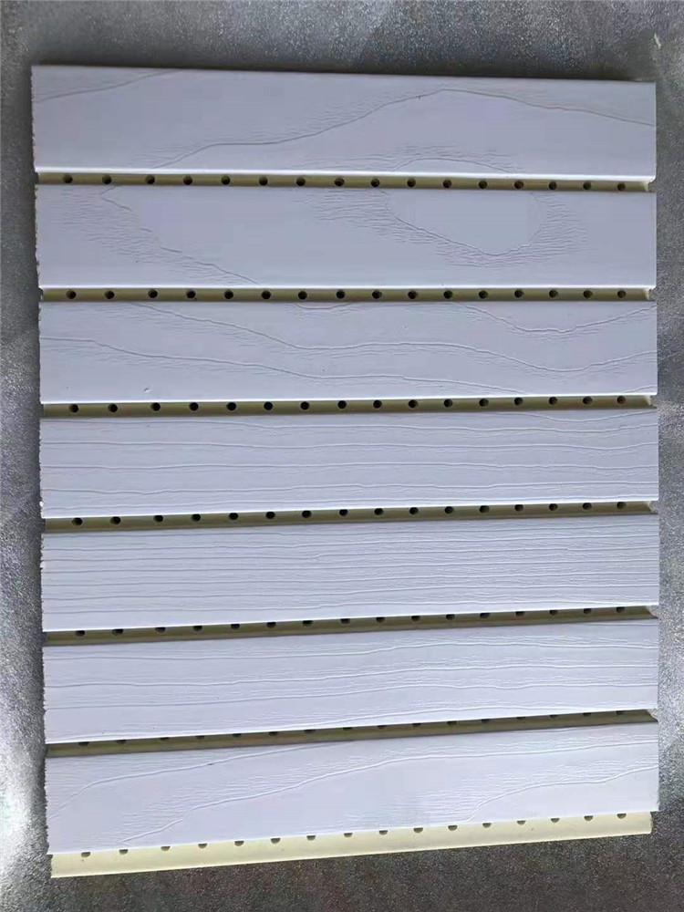 竹木纤维吸音板定制 演播厅大会堂会议室专用吸音材料  槽木吸音板