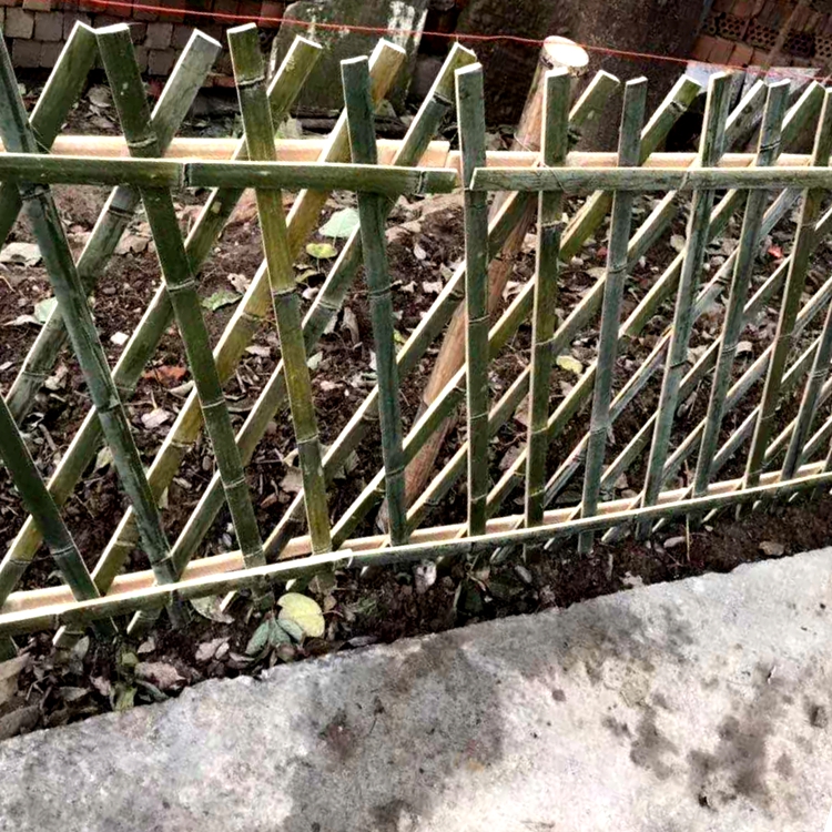 榆林竹围栏 菜园护栏防腐竹片小栏杆