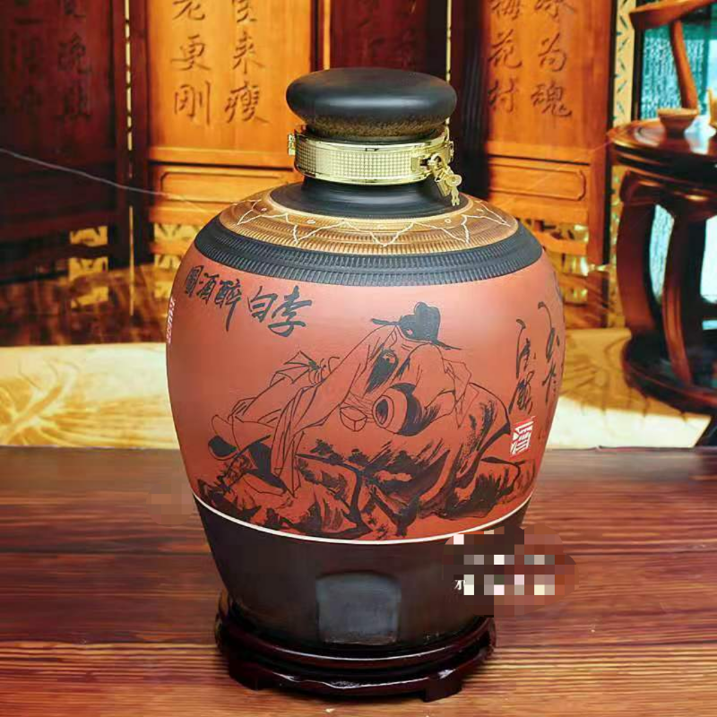 陶瓷酒瓶复古 三斤装陶瓷如意瓶 亮丽陶瓷酒瓶现货批发