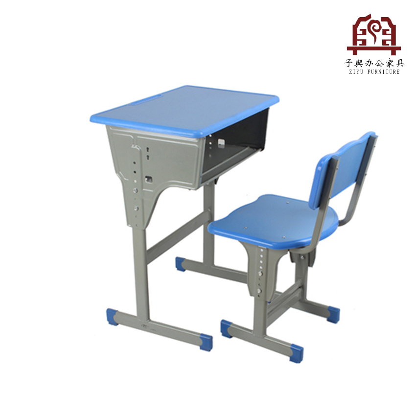 上海学校课桌椅双人课桌椅中学生课桌椅厂家直销子舆家具图片