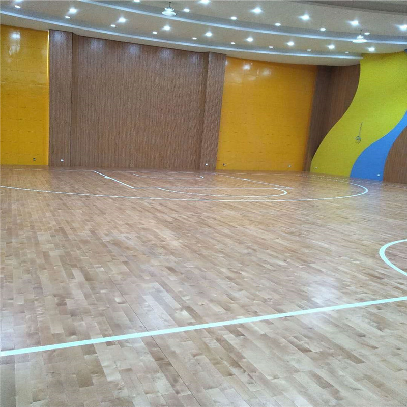 篮球馆设计 运动木地板生产厂家  球馆设计实木运动木地板