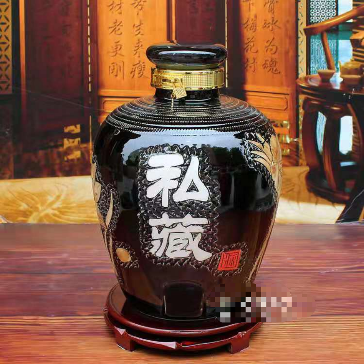 仿古造型陶瓷瓶 过年送礼陶瓷瓶 亮丽陶瓷酒瓶生产商供应