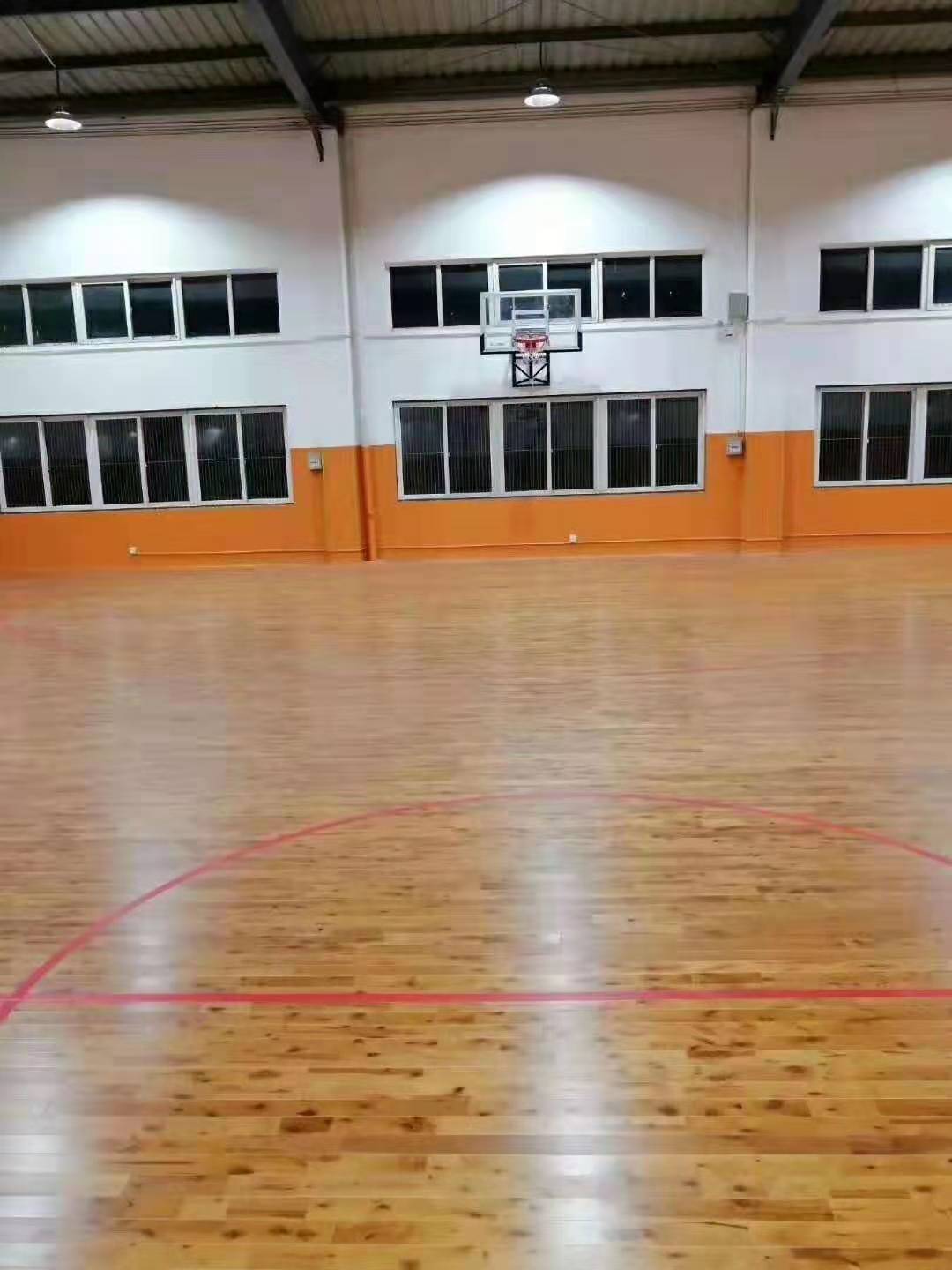 河北双鑫体育 体育运动地板 篮球木地板 羽毛球运动地板图片