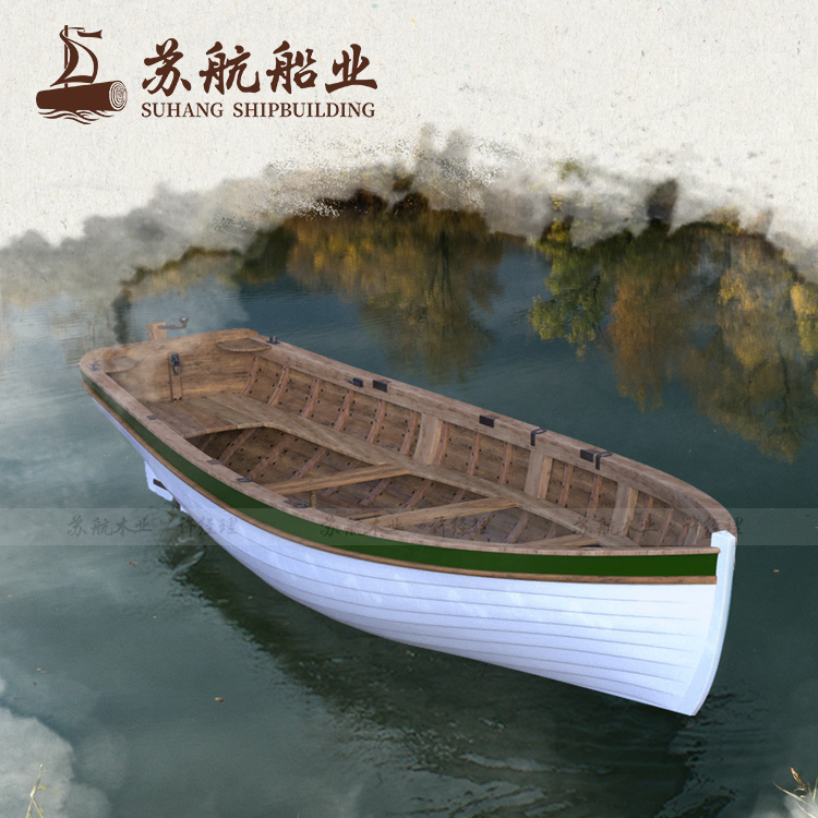 苏航出售公园电动观光船 休闲观光船 装饰手划木船