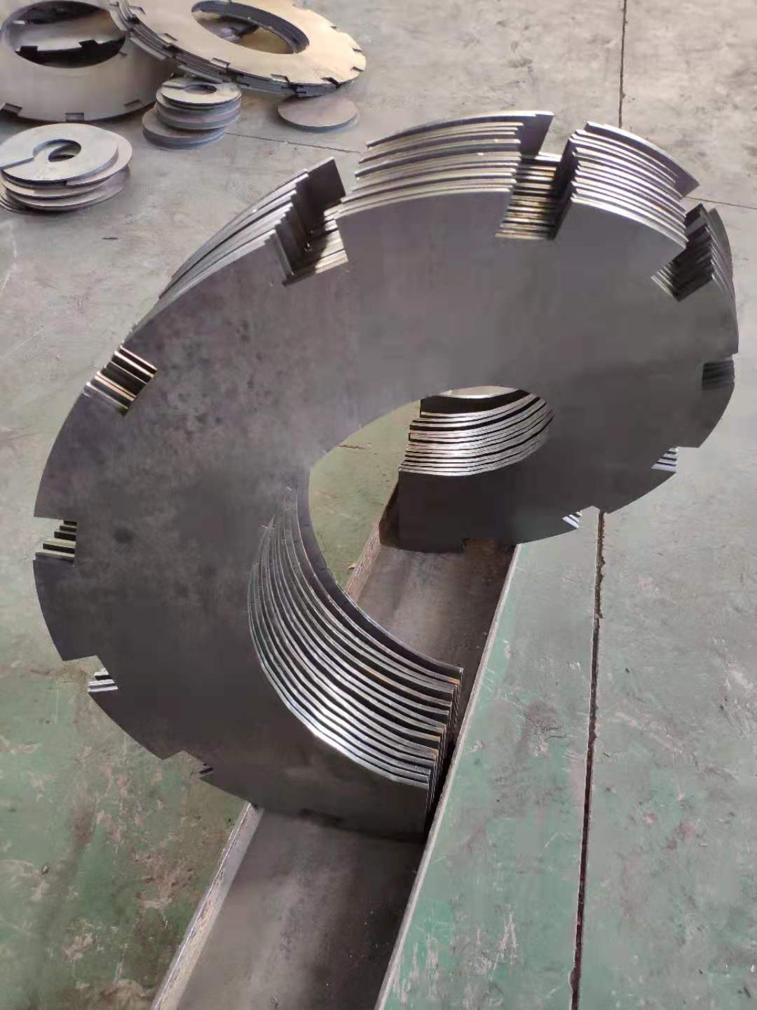 谦信机械 LX25螺旋叶片 螺旋叶片的用途 锰钢螺旋叶片价格