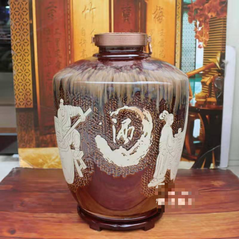 工艺陶瓷瓶 景德镇陶瓷创意酒瓶 亮丽陶瓷酒瓶直销工厂