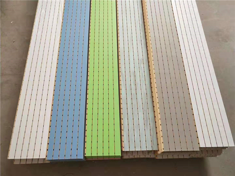 竹木纤维吸音板价格 审讯室墙面装修板材  密度板吸音板