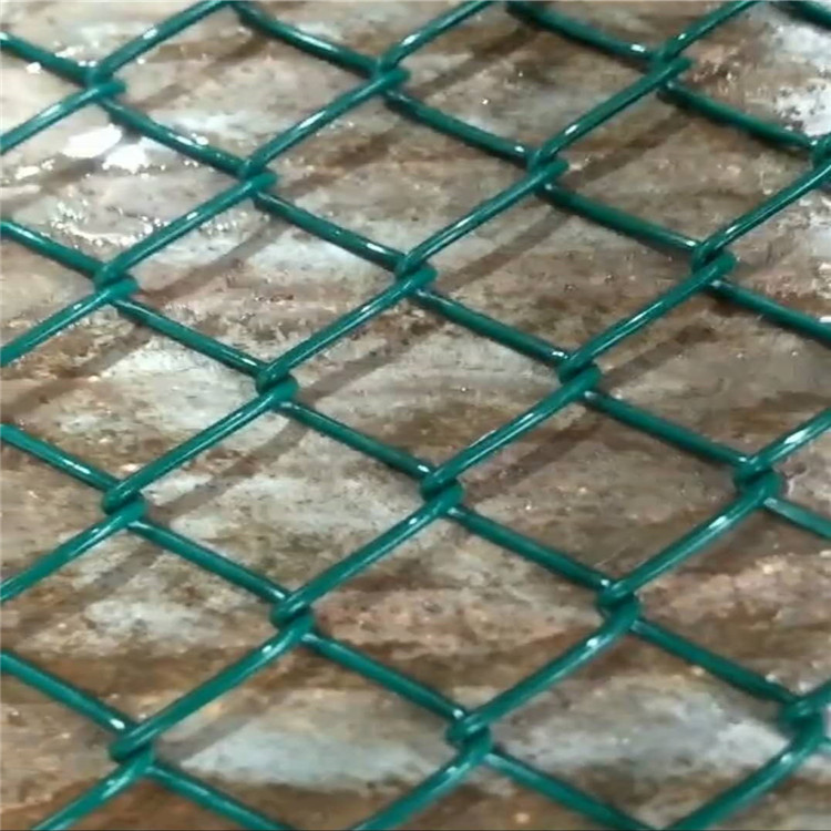 镀锌包塑 包塑球场护栏 包塑勾花防护网 实体厂家