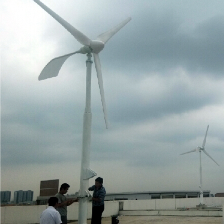 浙江 蓝润 风力发电机 住宅小区用风力发电机 实物拍摄