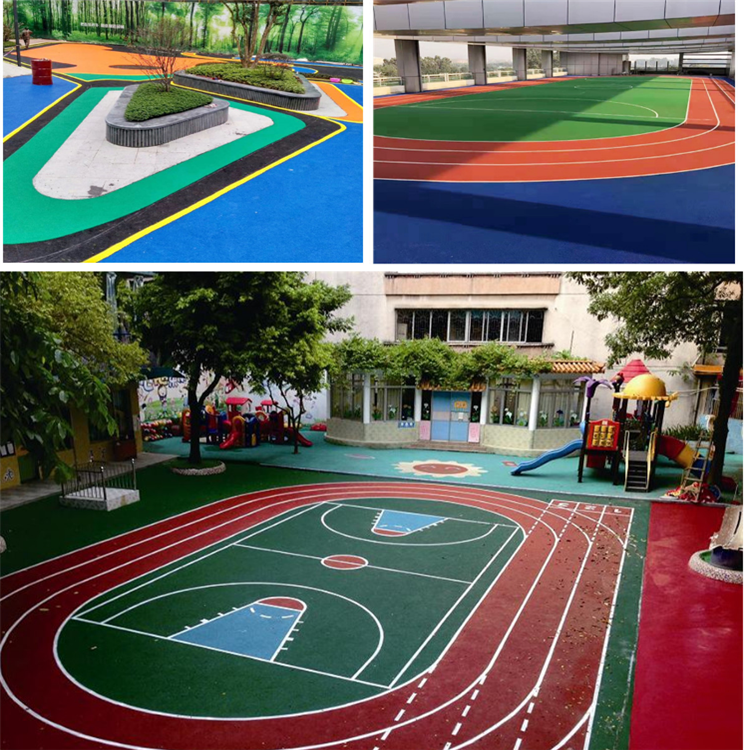 辽宁阜新幼儿园塑胶地面 彩色地坪 塑胶跑道铺设