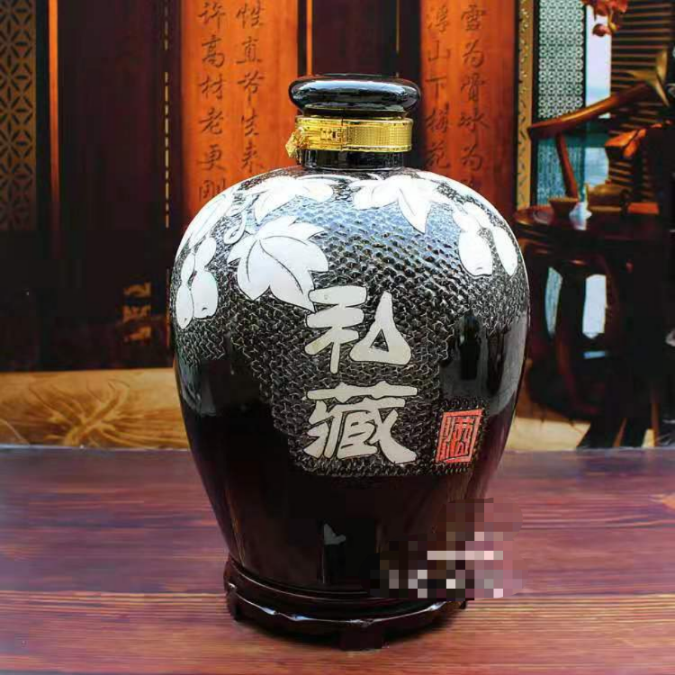 工艺陶瓷瓶价格 三斤装陶瓷如意瓶 亮丽陶瓷瓶直销品牌商