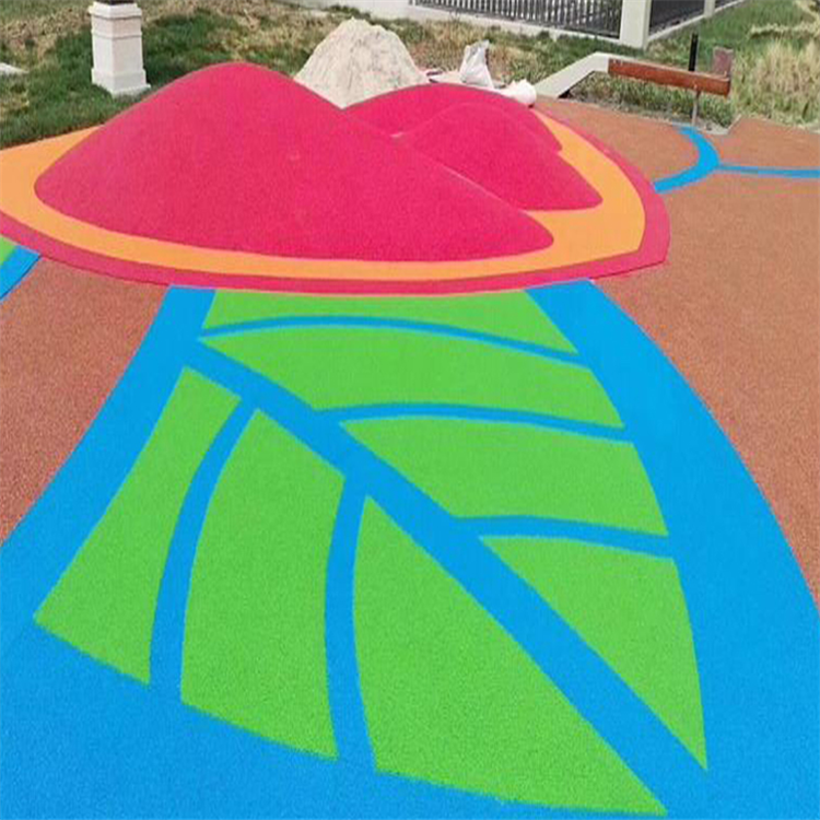 江苏常州彩色塑胶地面 塑胶跑道 公园小区塑胶地面