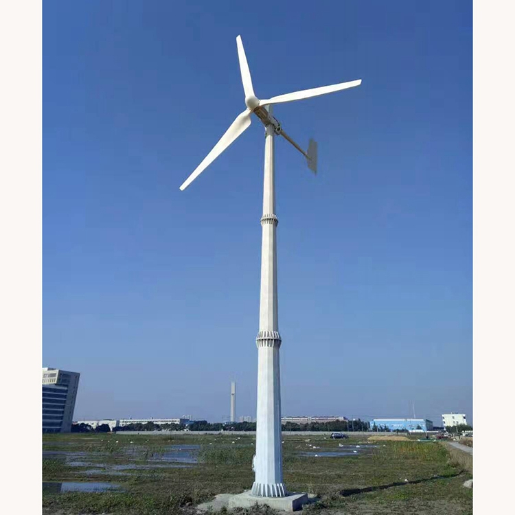宏伟小型风力发电机家用 机型设计合适 10千瓦风力发电机图片