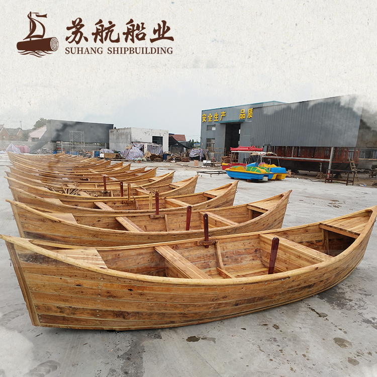 苏航出售景观帆船 园艺装饰木船 仿旧木船
