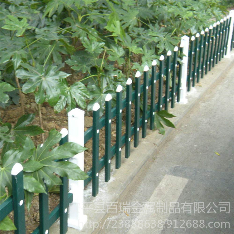 绿化带围栏园林pvc栅栏变电站塑钢围栏价格绿化带pvc围栏现货图片
