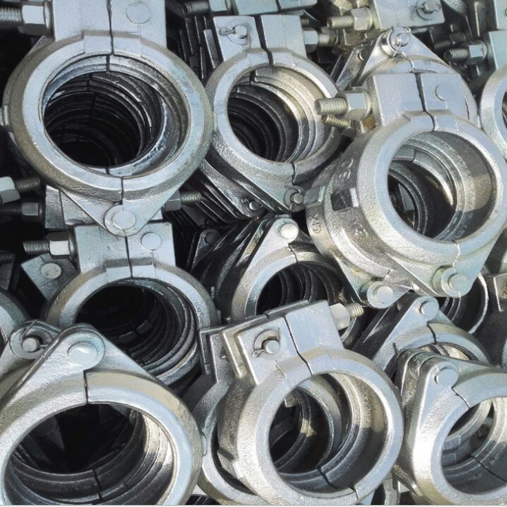 大量批发锻造混凝土泵车管卡 精铸低压高压管卡 DN325砼泵管卡