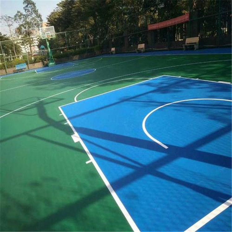黑龙江绥化环保epdm塑胶地面施工 彩色epdm地面 小区塑胶地坪