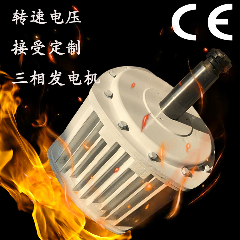 台州晟成3KW永磁发电机 低转速额定功率发电机 铸铁外壳
