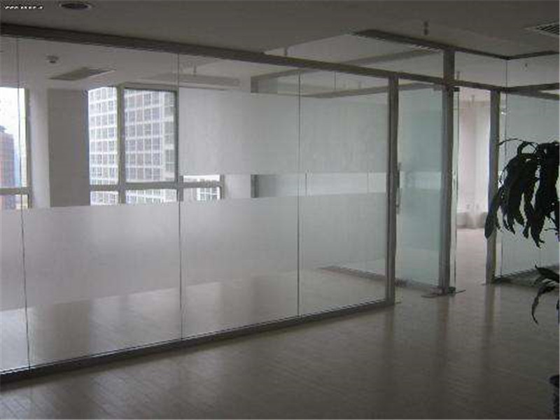 办公室成品玻璃隔断 鸿森玻璃隔断订做 品质保障模范厂家