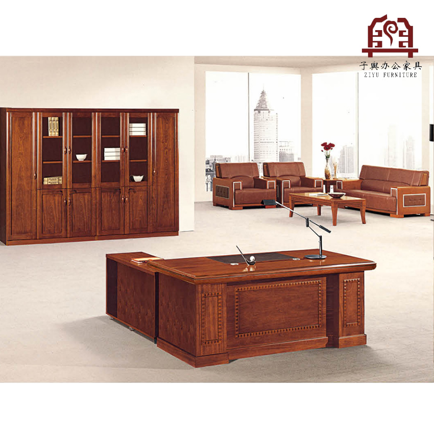 上海办公桌椅豪华大班台老板桌厂家直供子舆家具
