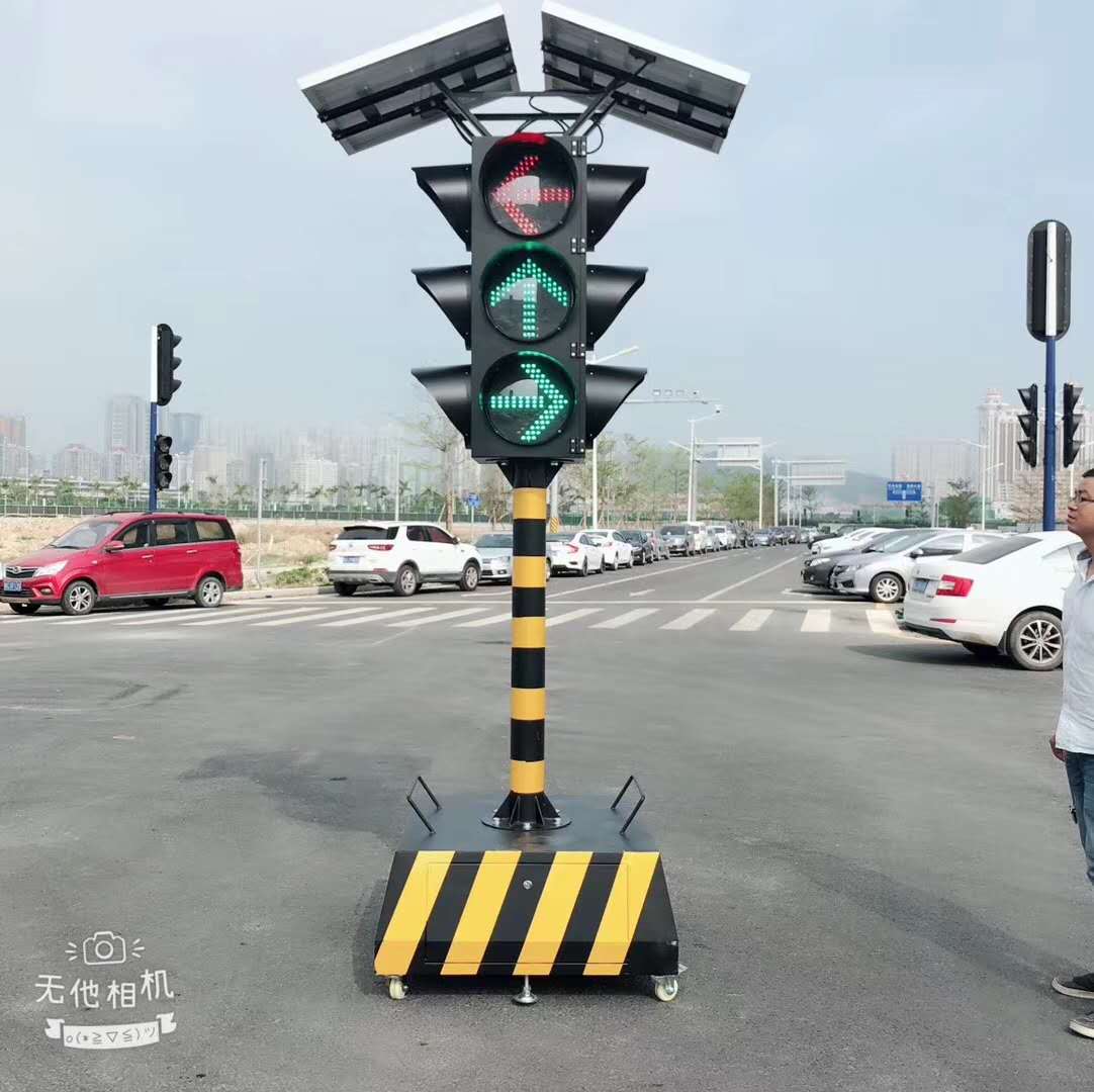 海南临时交通信号灯拥堵路口指挥灯临时指挥交通