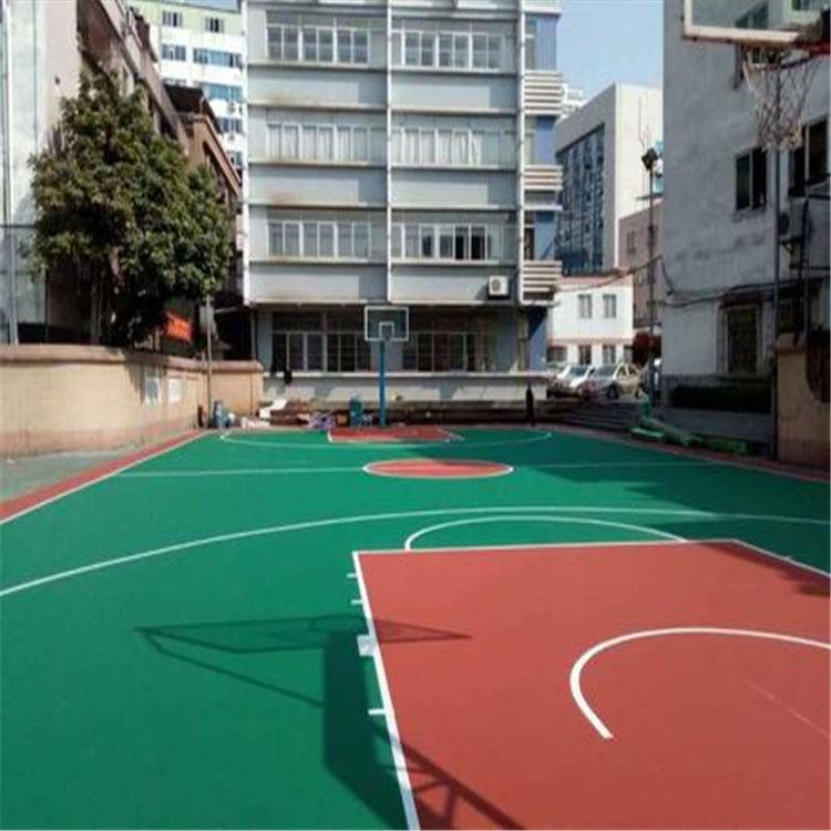 河北邯郸小区彩色地面 球场塑胶地面 幼儿园EPDM路面施工
